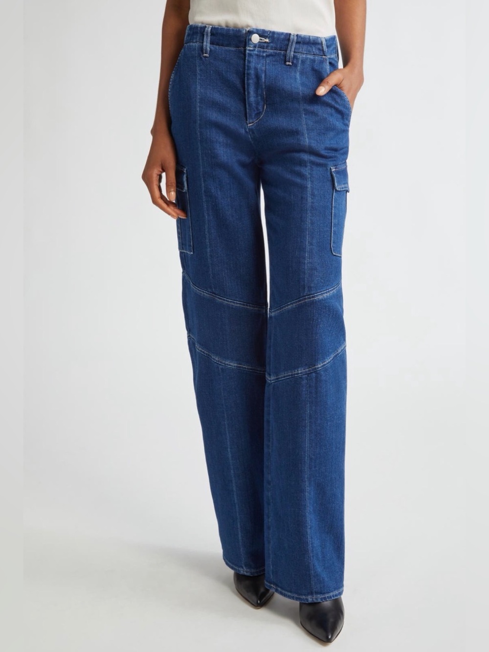 L'AGENCE Brooklyn high waist Wide-Leg Cargo Jeans